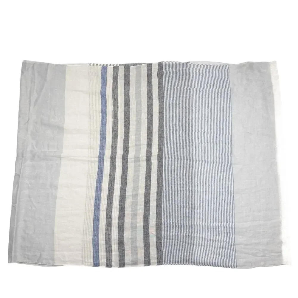 Tommy Bahama Stripped Modal Cotton Light Breathable Shawl Scarf Fringe Nautical‎